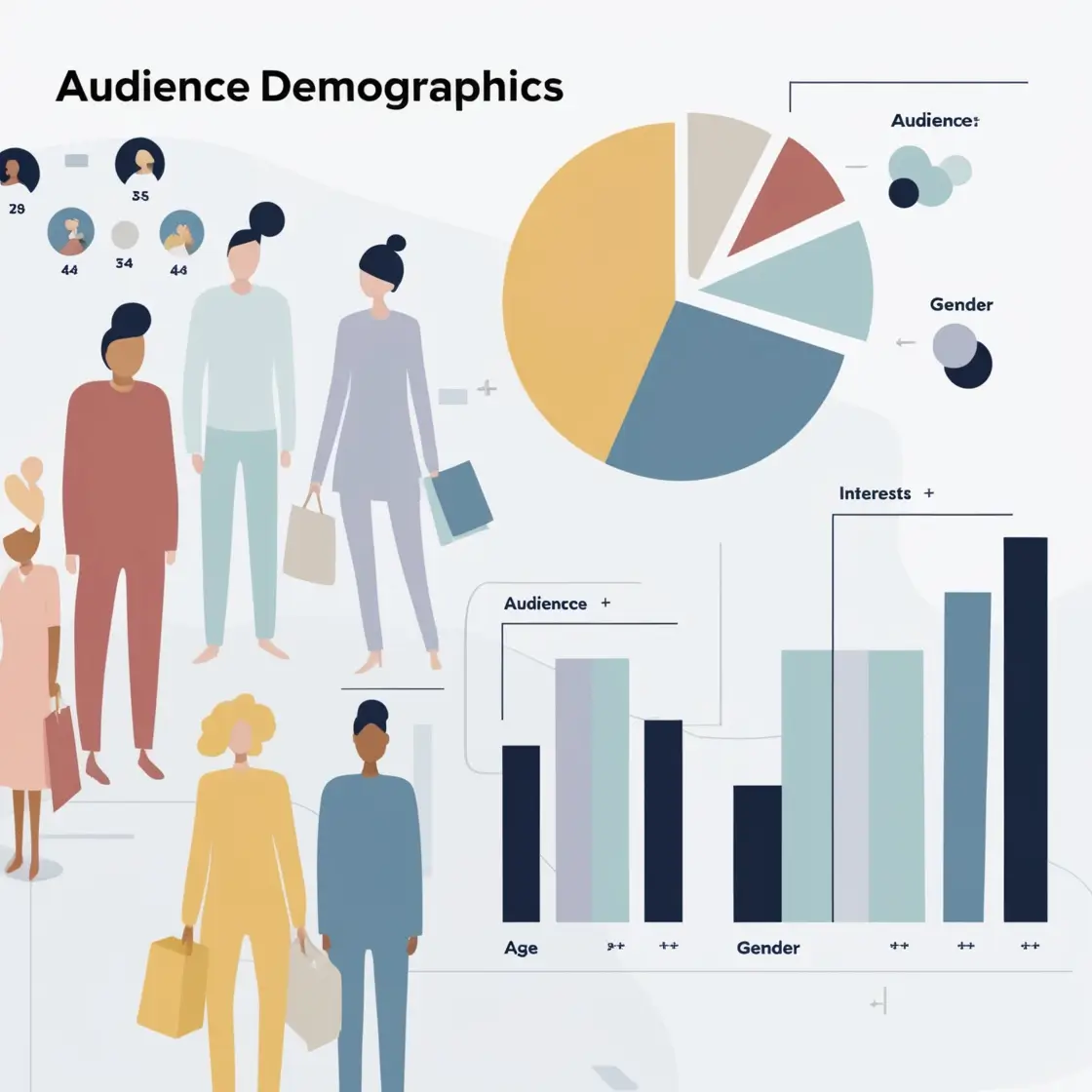 Audience demographic visualization chart