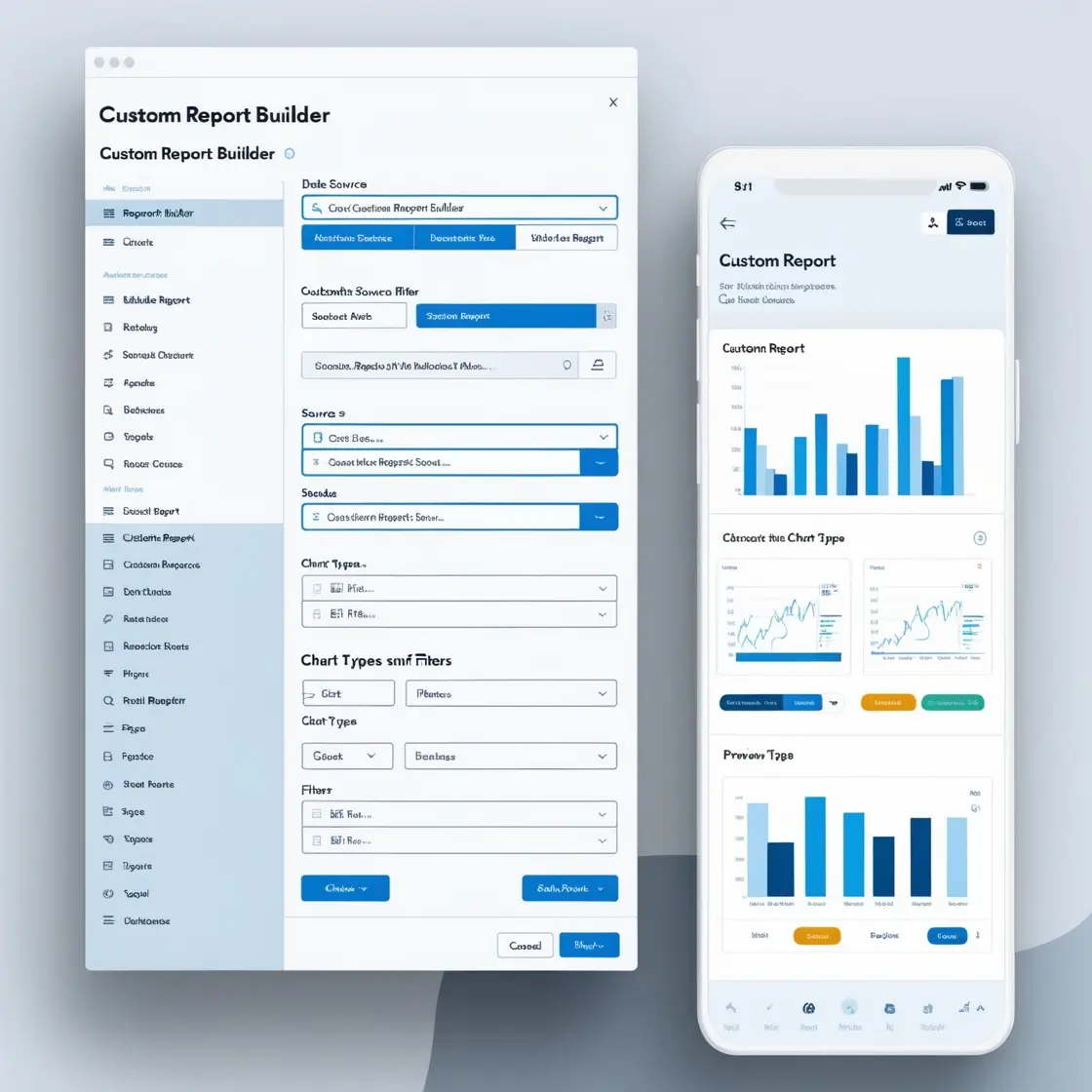 Custom reports and analytics dashboard